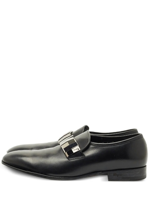 Ferragamo Pre-Owned leather loafers - Black