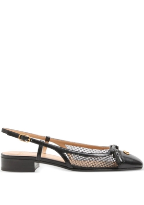 Valentino Garavani Valet Du Roi VLogo slingback pumps - Black