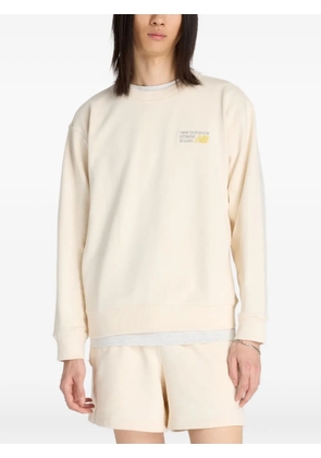 New Balance logo-embroidered sweatshirt - Neutrals