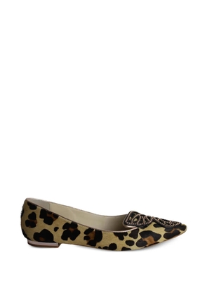 Sophia Webster Bibi butterfly-detail ballet flats - Neutrals