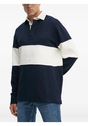 Paul & Shark logo long-sleeves polo shirt - Blue