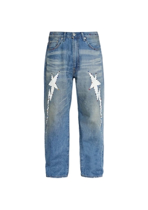 A BATHING APE® star-motif jeans - Blue