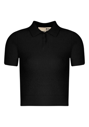 Osklen tricot-knit polo top - Black