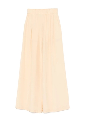 Patrizia Pepe logo-plaque palazzo trousers - Neutrals