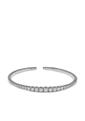 Jewels Aficionado 18kt white gold diamond cuff bracelet - Silver