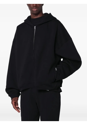 Represent zip-up hooded cardigan - Black