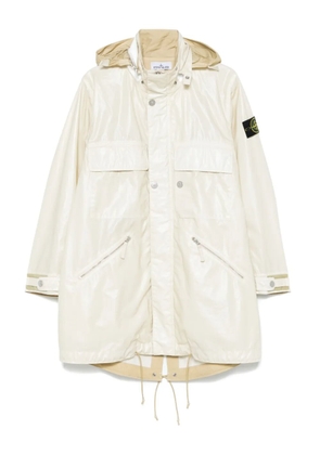 Stone Island logo-patch parka - Neutrals
