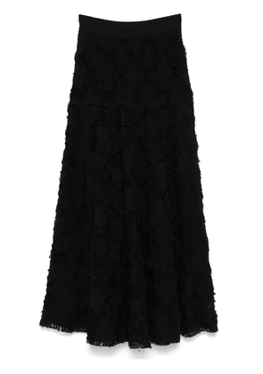 Maje embroidered maxi skirt - Black