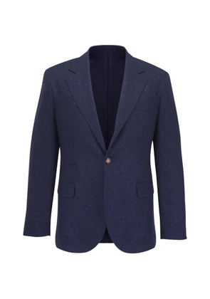 Brunello Cucinelli speckled notched suit - Blue