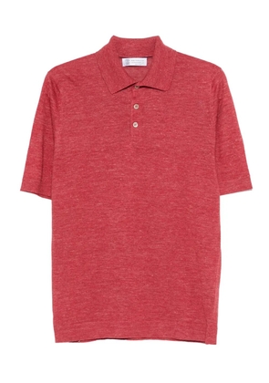Brunello Cucinelli button-up polo shirt - Red