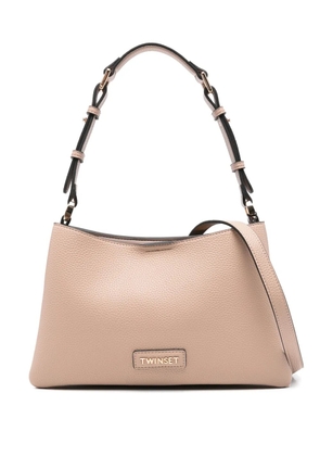 TWINSET logo-lettering crossbody bag - Pink