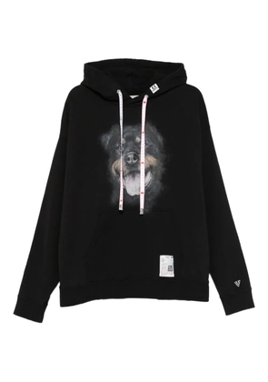 Maison MIHARA YASUHIRO dog-print hoodie - Black