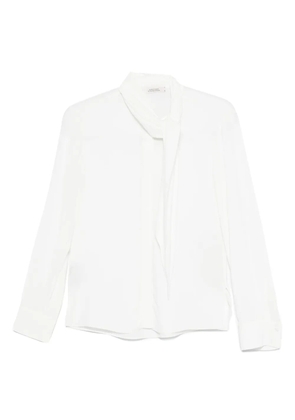 Dorothee Schumacher Soft Vibes tie-neck top - White