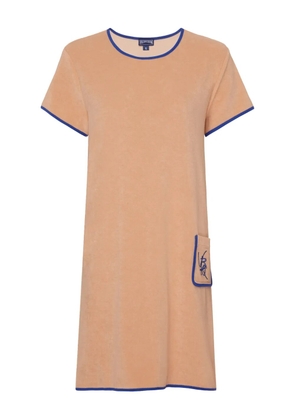 Vilebrequin logo-patch pocket midi dress - Neutrals