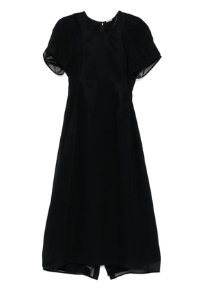 Jil Sander georgette dress - Black