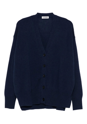 Jil Sander button-front cashmere cardigan - Blue