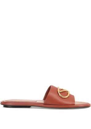 Sergio Rossi logo-plaque sandals - Brown