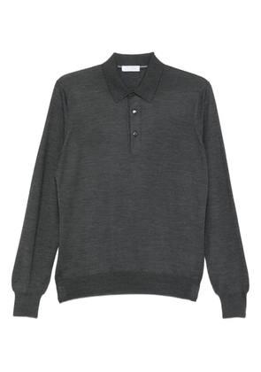 Gran Sasso long-sleeve polo shirt - Grey