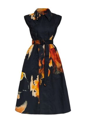 Y-3 print belted dress - Black