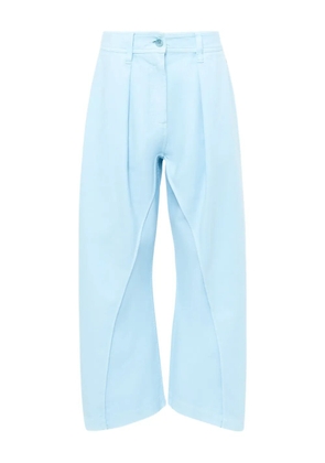 JW Anderson pleated panel trousers - Blue