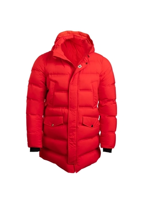 Kiton Hecla hooded puffer coat - Red