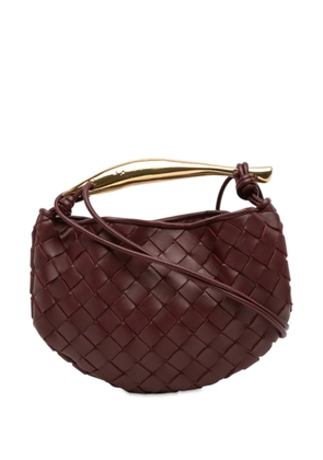 Bottega Veneta Pre-Owned 2021-2025 Baby Lambskin Intrecciato Sardine satchel - Red