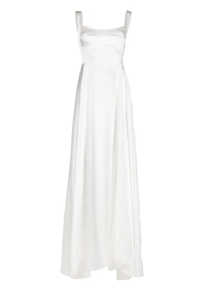 Atu Body Couture V-back satin gown - White