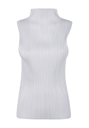 Pleats Please Issey Miyake plissé tank top - Grey