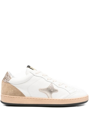 Ama Brand glitter-panel star sneakers - White