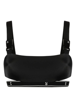Shoreditch Ski Club Casey buckled bikini top - Black