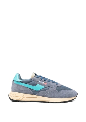 Autry leather panelled sneakers - Blue