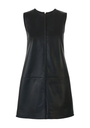 Carolina Herrera sleeveless leather mini dress - Black