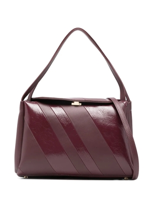 Themoirè Eudora diagonal-stripe shoulder bag - Purple