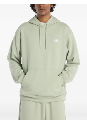 New Balance logo-detail hoodie - Green
