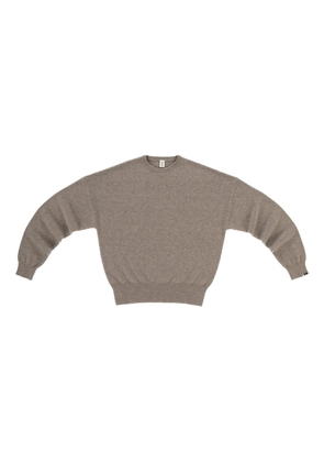 extreme cashmere oversized knitted sweater - Neutrals