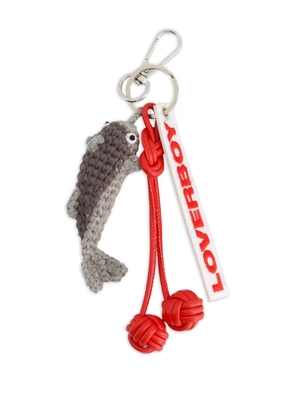 Charles Jeffrey Loverboy fish-charm keyring - Grey