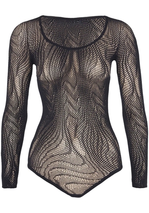 Wolford Snake Net String bodysuit - Black