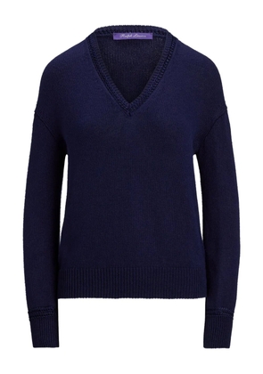 Ralph Lauren Collection V-neck knitted sweater - Blue