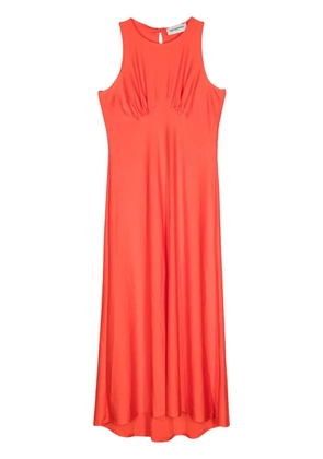 Sonia Rykiel bustier-detail A-line midi dress - Orange
