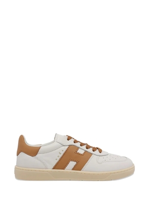 Hogan logo leather cool sneakers - White