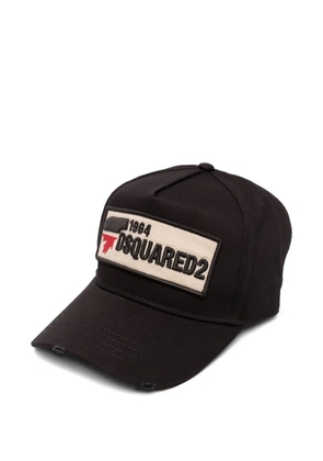 DSQUARED2 logo-patch baseball cap - Black