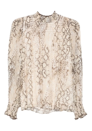 Ba&Sh Shamy high-neck blouse - Neutrals