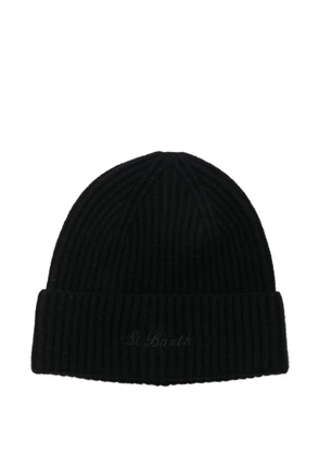 MC2 Saint Barth ribbed embroidered hat - Black