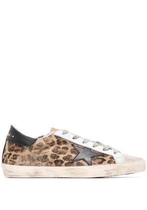 Golden Goose Super-Star leopard print sneakers - Brown