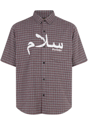 Supreme x UNDERCOVER short-sleeve flannel shirt - Grey