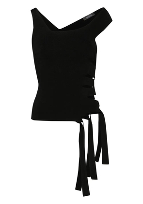 Mugler bandage knitted top - Black