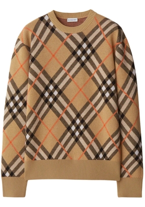 Burberry Nova Check long-sleeve jumper - Brown