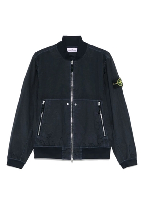 Stone Island Compass-badge bomber jacket - Blue
