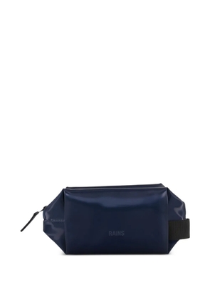 Rains small zip-top wash bag - Blue