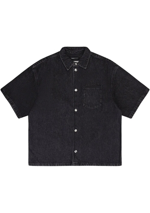 Purple Brand short-sleeve 'Black' denim shirt